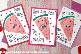 SUPER QUICK Cupcake Liner Watermelon Card Idea
