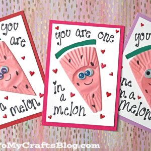 SUPER QUICK Cupcake Liner Watermelon Card Idea
