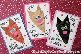 Cupcake Liner Cat Card Craft To Make For Someone Special Today!