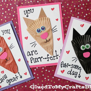 Cupcake Liner Cat Card Craft To Make For Someone Special Today!