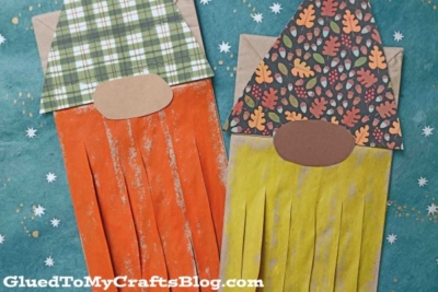 Paper Bag Gnome Puppet Craft