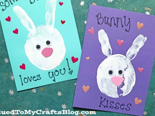 Potato Stamped Bunny Cards