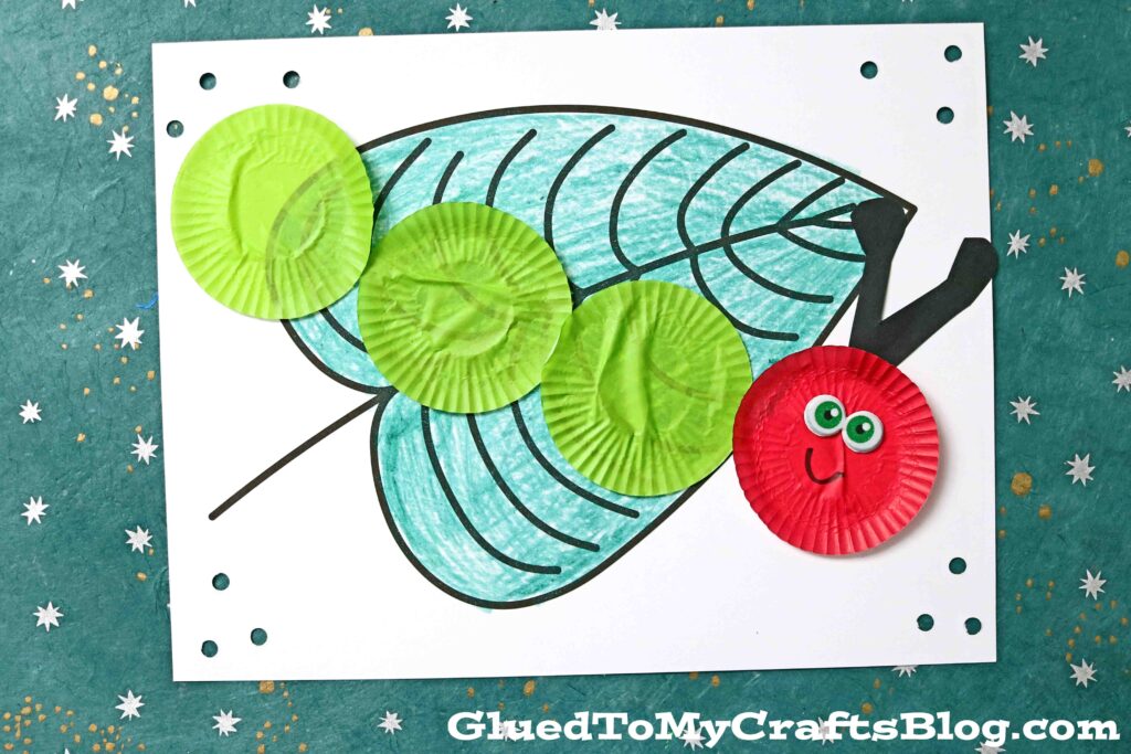 Cupcake Liner Caterpillar Craft Idea