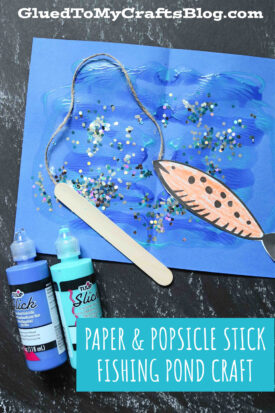 Paint Splat Fishing Pond - Kid Craft Idea For Summer