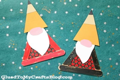 Popsicle Stick Back To School Gnome Craft