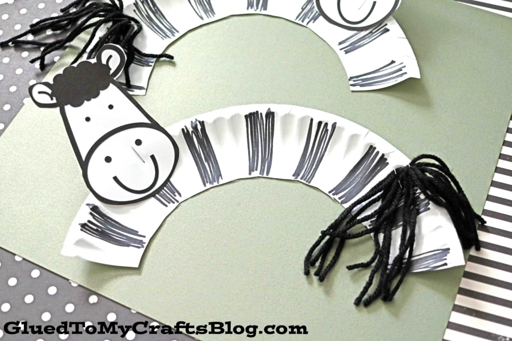 Paper Plate Zebra Craft Idea