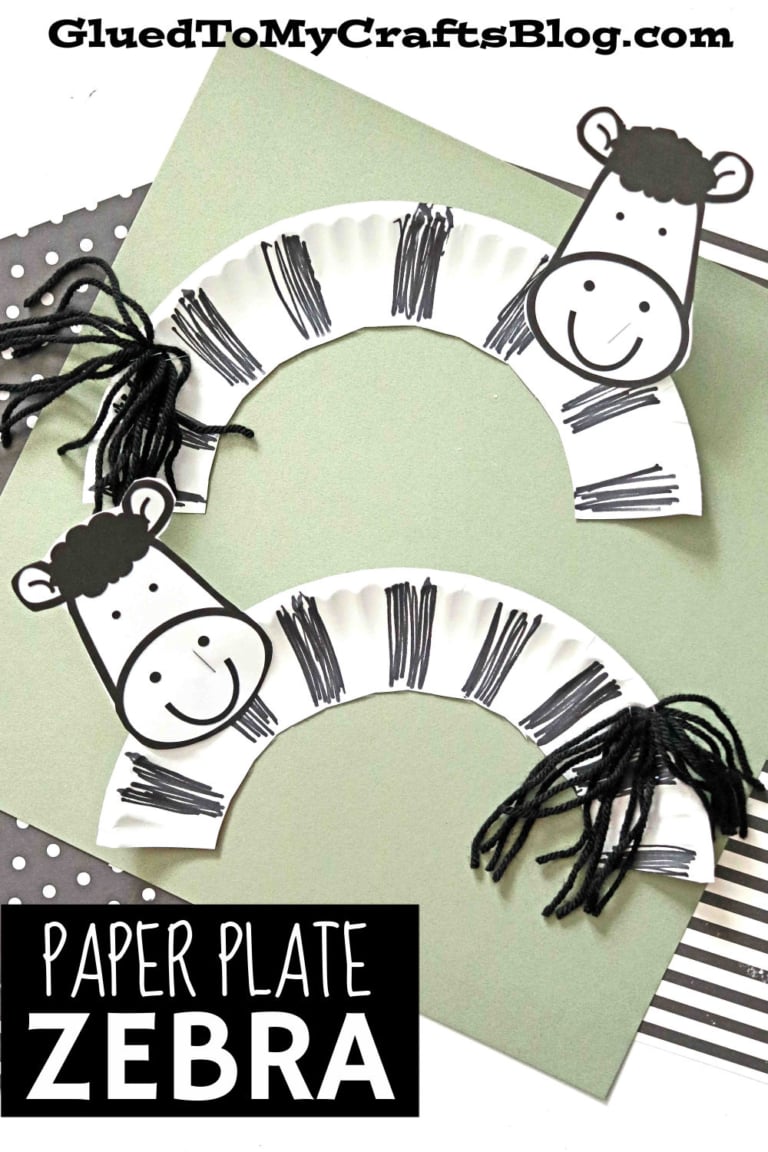 Paper Plate Zebra Craft