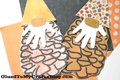 Handprint Paper Pinecone Gnome