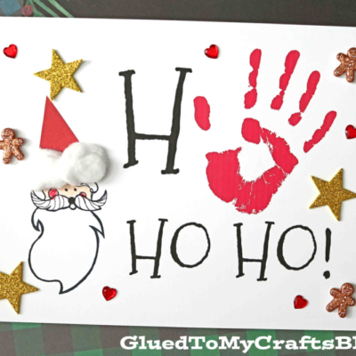 Handprint HO HO HO Keepsake - Easy Craft For Kids