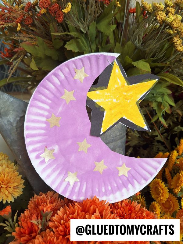 Paper Plate Moon & Star Craft Idea