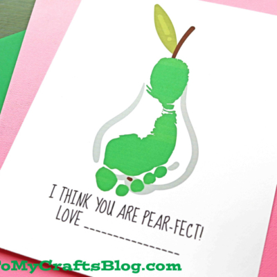 Pear-fect Footprint Pear Keepsake Craft Idea