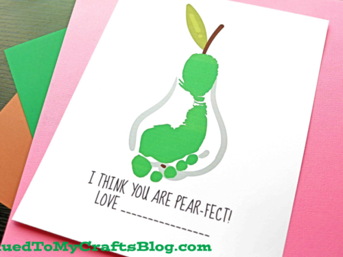 Pear-fect Footprint Pear Keepsake Craft Idea