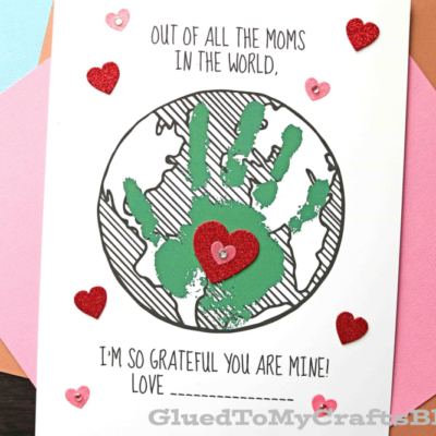 Handprint All The Moms In The World Keepsake Craft
