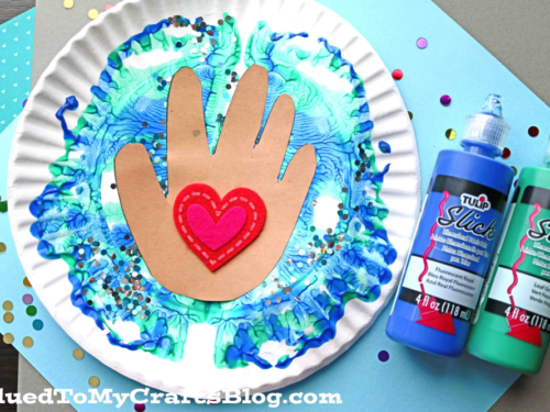 Paint Splat Earth Craft Idea For Kids
