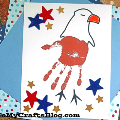 Handprint Bald Eagle Keepsake
