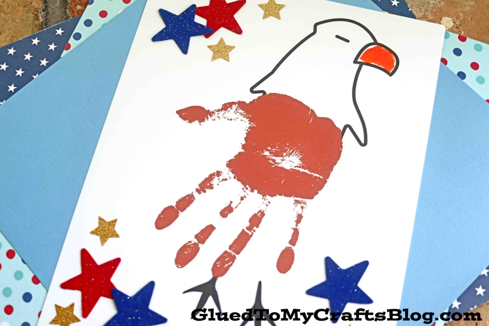 Handprint Bald Eagle Keepsake