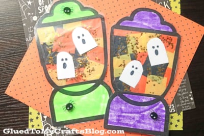 Stained Glass Halloween Lantern