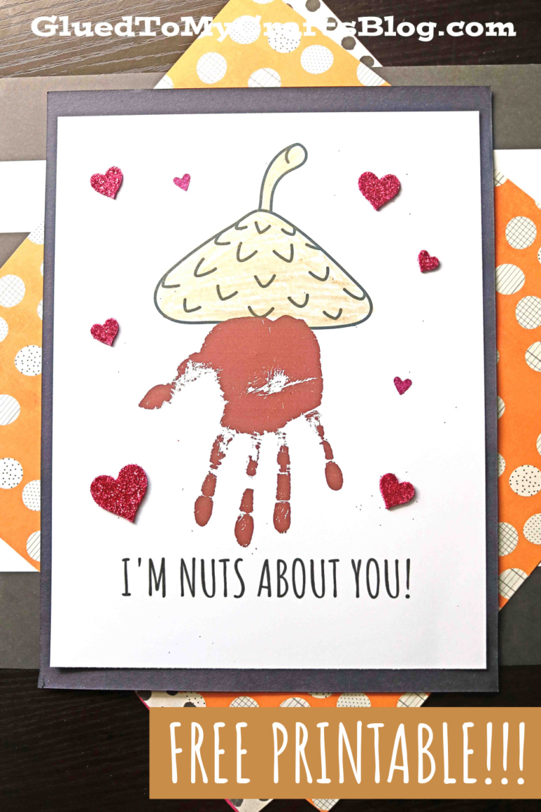Handprint "I'm NUTS About You" Keepsake