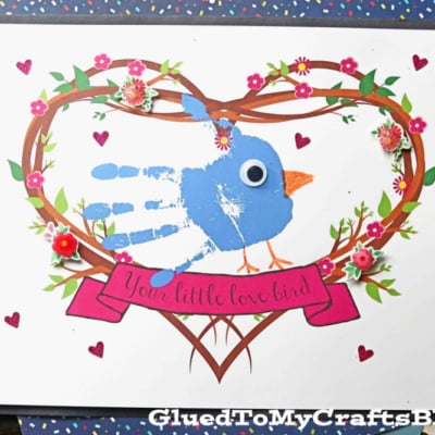 Handprint My Little Love Bird Keepsake