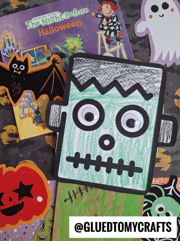 Paper Bag Frankenstein Craft Idea For Kids