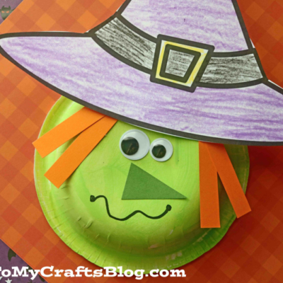 Paper Bowl Witch Craft For Kids