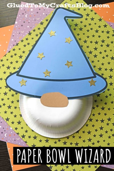 Paper Bowl Wizard Craft Idea For Kids