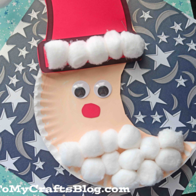Santa Moon Craft Idea For Kids