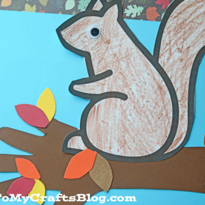 Squirrel On Tree Branch Craft Idea For Kids
