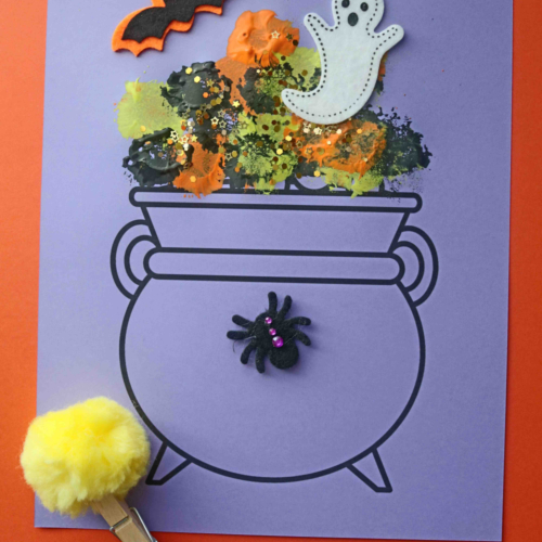 Paper Plate Haunted House Craft