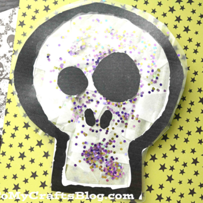 Skull Suncatcher Craft For Kids