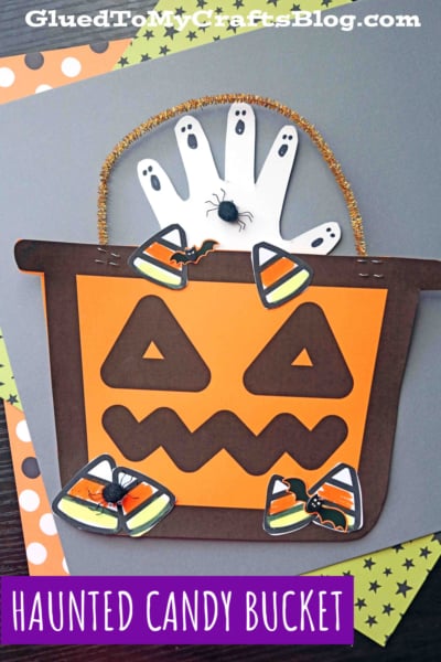 Haunted Halloween Candy Bucket Craft