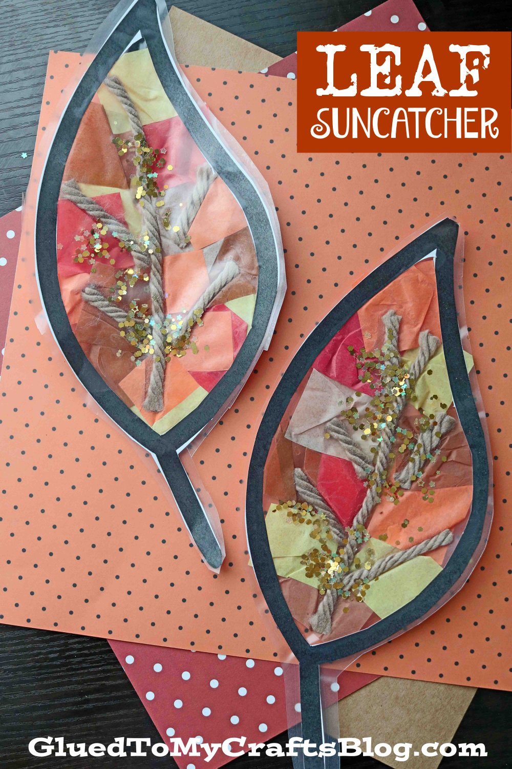 Leaf Suncatcher Craft Idea For Kids