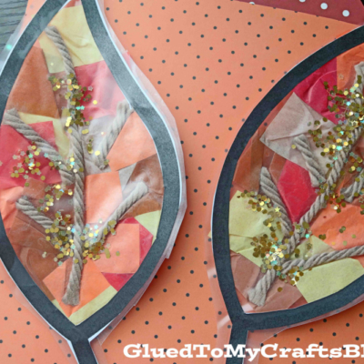 Leaf Suncatcher Craft Idea For Kids