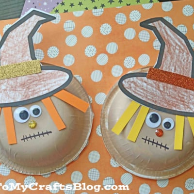 Paper Bowl Scarecrow Craft