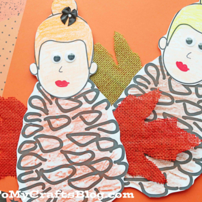 Paper Pine Cone Fairy Craft Idea For Fall