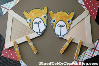 Popsicle Stick Camel Craft