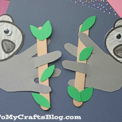 Handprint Koala On Eucalyptus Tree