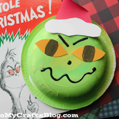 Paper Bowl Grinch Craft Idea For Kids