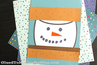 Paper Snowman S'mores Craft Idea