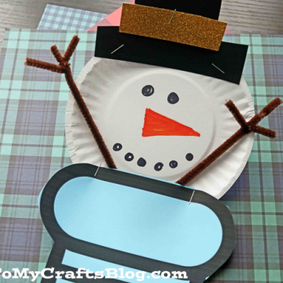 Snowman Stocking Craft Idea For Kids