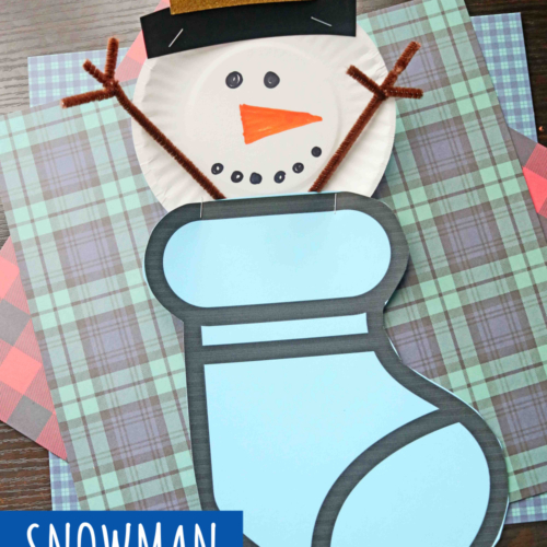 Cupcake Liner Snowmen Craft