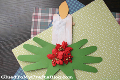 Popsicle Stick Christmas Candle