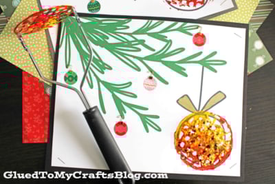 Potato Masher Stamped Christmas Ornament Craft For Kids