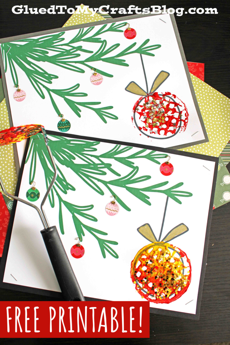 Potato Masher Stamped Christmas Ornament Craft For Kids