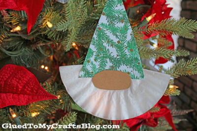 3-Step Coffee Filter Christmas Gnome Ornament
