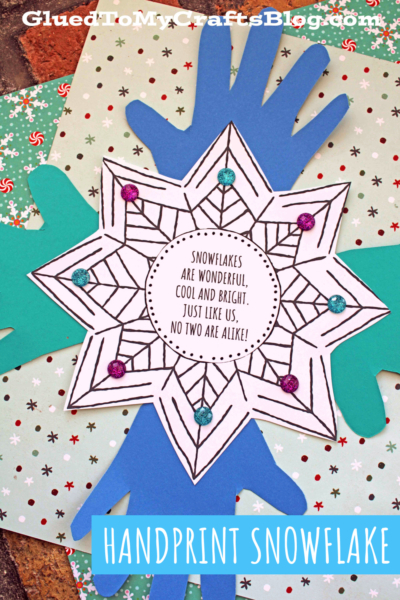 Handprint Snowflake Ornament