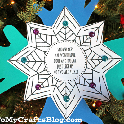 Handprint Snowflake Ornament