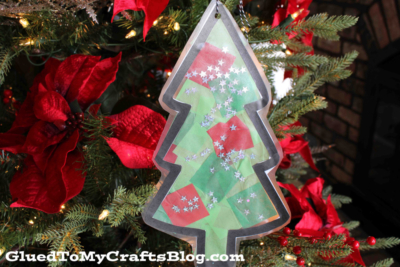 Stained Glass Christmas Tree Ornament