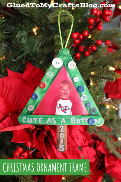 Cute As A Button Tree Ornament Craft For Kids