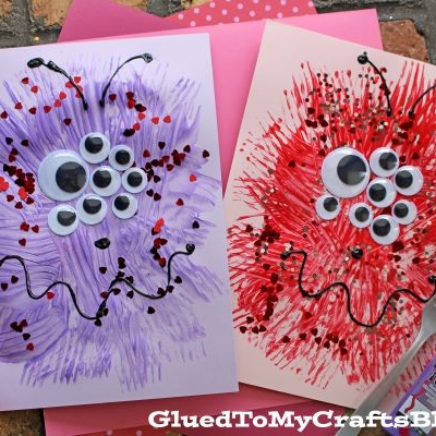 Fork Painted Love Monster Craft